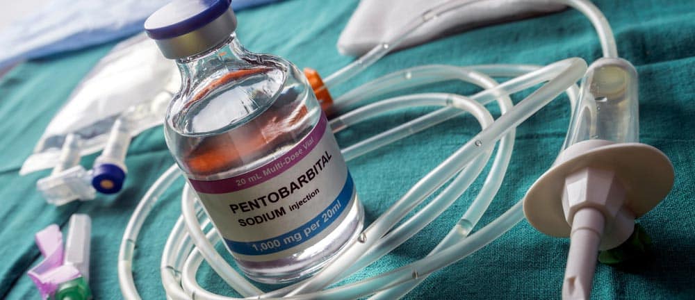 bottle of pentobarbital