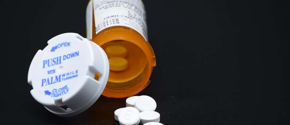 bottle and pills of codeine