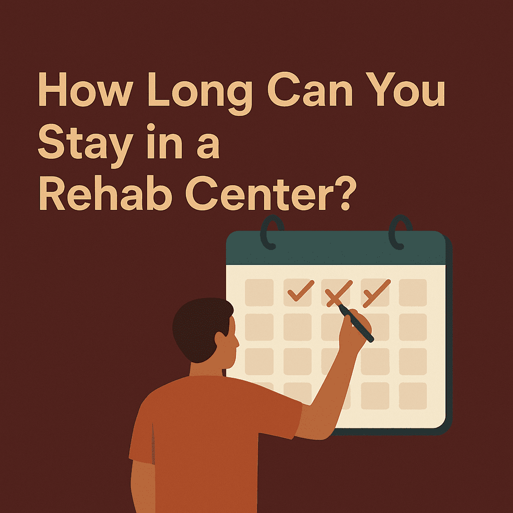 A person marks days on a calendar to represent the varying lengths of addiction treatment, illustrating the concept of how long you can stay in a rehab center.